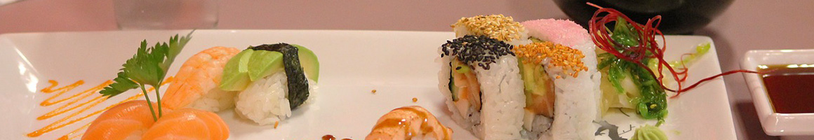 Eating Diner Japanese Sushi at Koto Japanese Steakhouse & Sushi restaurant in Norman, OK.